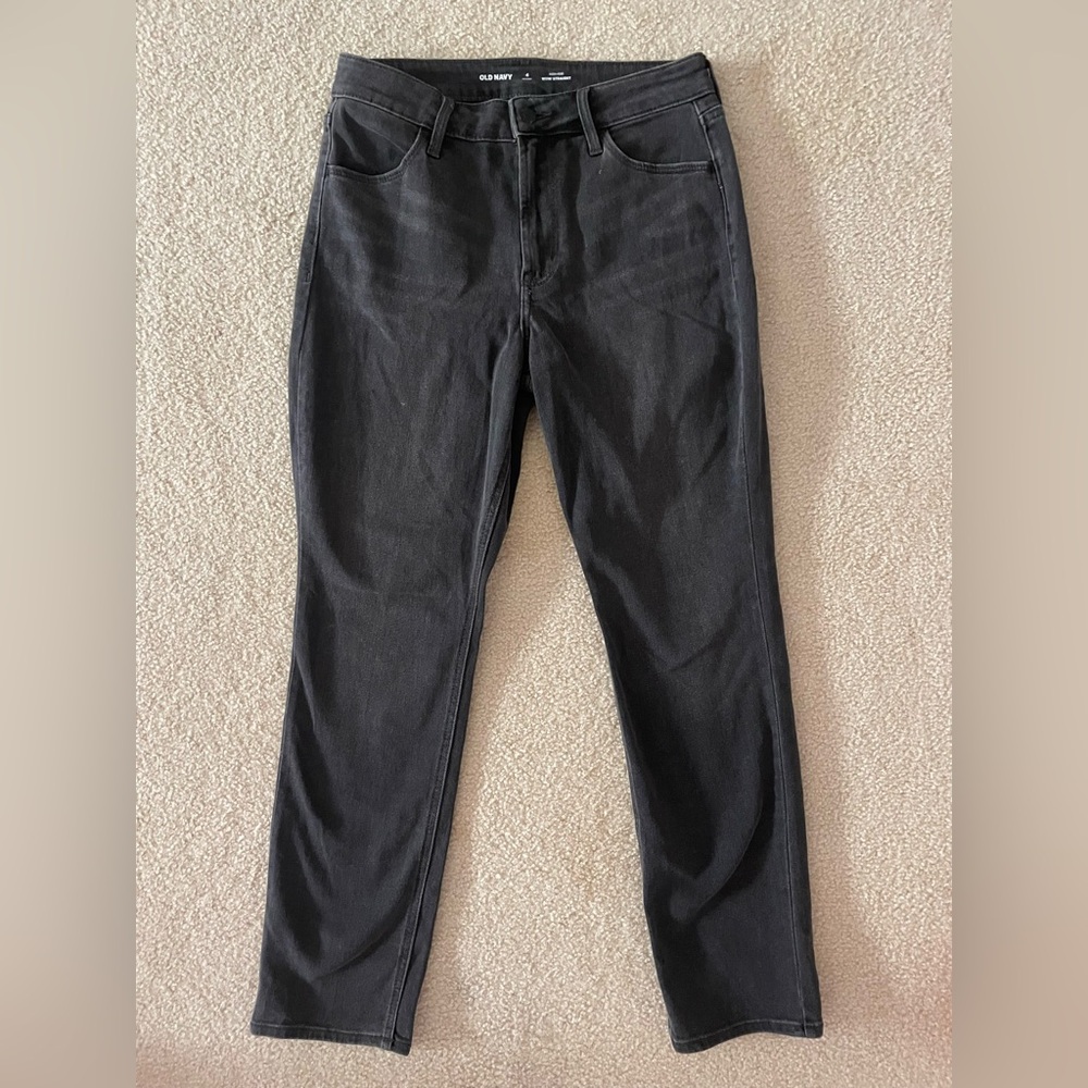 Old Navy Faded Black High-Rise Jeans